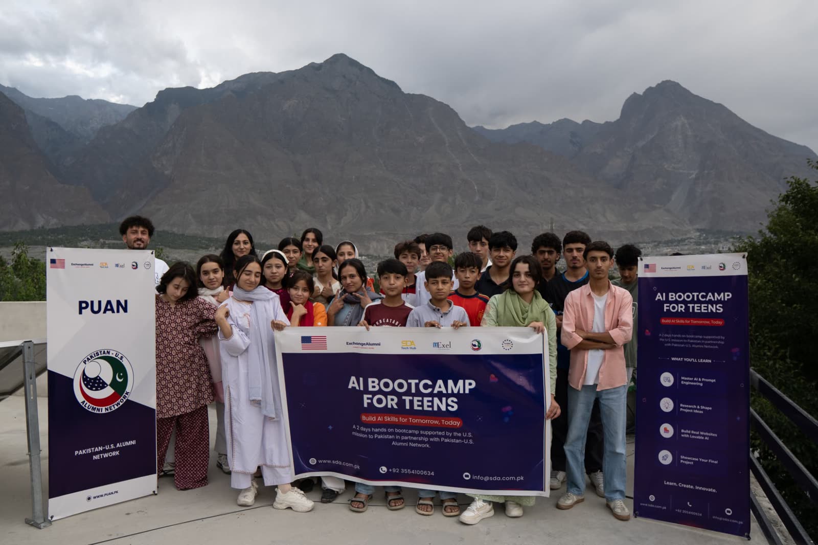 Cohort 2 participants of the AI Bootcamp for Teens